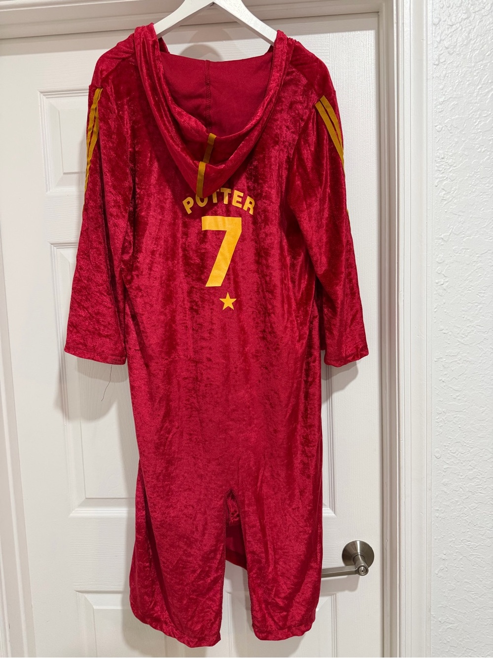 Kids Red Gryffindor-style seeker Hooded Costume Robe Harry Potter - Picture 2 of 2